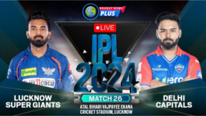 Get the latest live score updates for Lucknow Super Giants (LSG) vs. Delhi Capitals (DC) in the 2024 Indian Premier League (IPL) from Bharat Ratna Shri Atal Bihari Vajpayee Ekana Cricket Stadium.